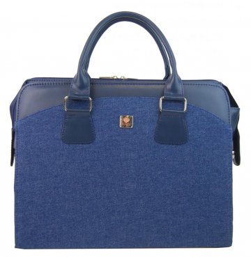PUNCE LC-01 riflová modrá dámská kabelka pro notebook do…
