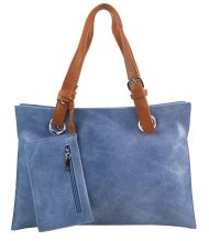 Moderní dámská kabelka přes rameno denim modrá