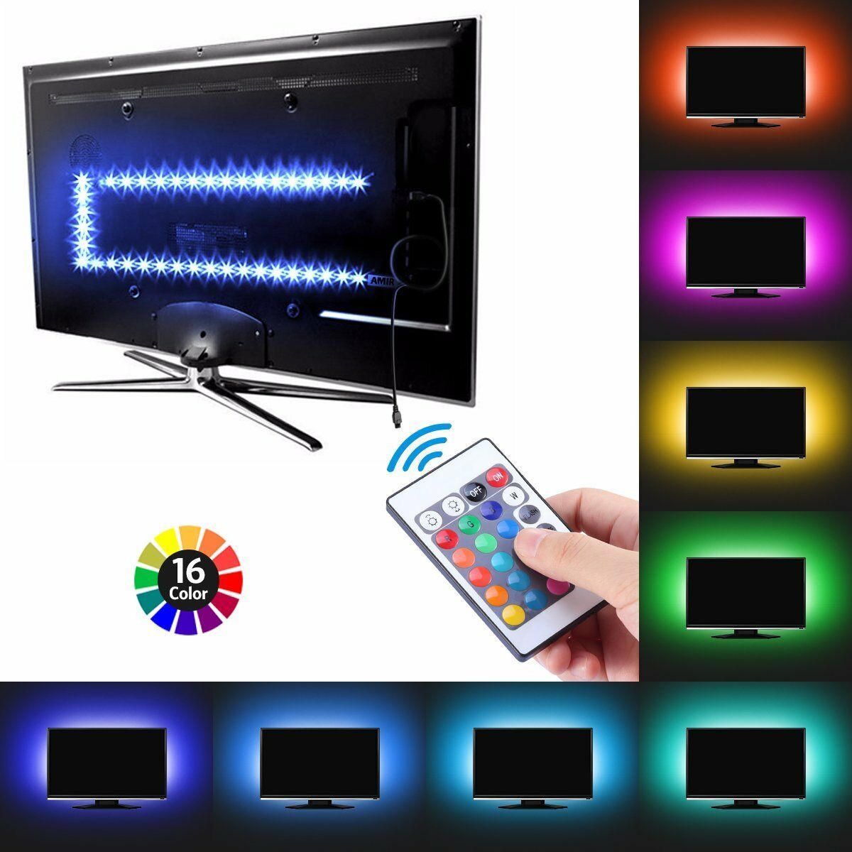 Led ostvětlení za televizí RGB - 2m | Eleto.cz