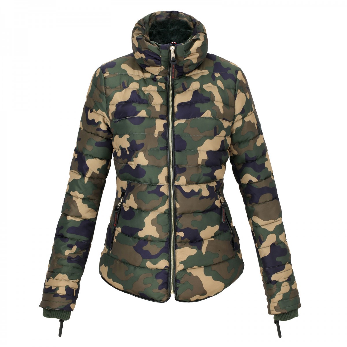 Bunda Amber Marikoo s kožíškem - Army Bunda Amber Marikoo s kožíškem - Army