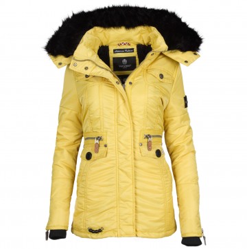 Dámská zimní bunda s kapucí Schatzchen Navahoo - YELLOW Dámská zimní bunda s kapucí Schatzchen Navahoo - YELLOW