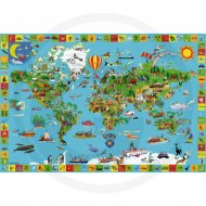 Schmidt Puzzle Mapa světa, 200 dílků