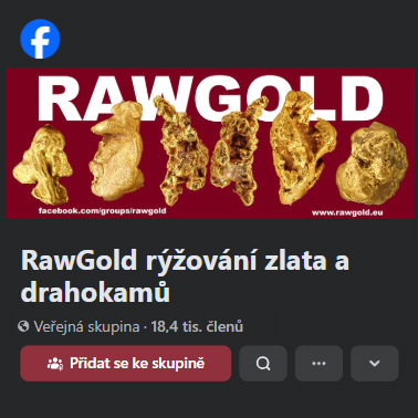 Rawgold Facebook rýžování zlata