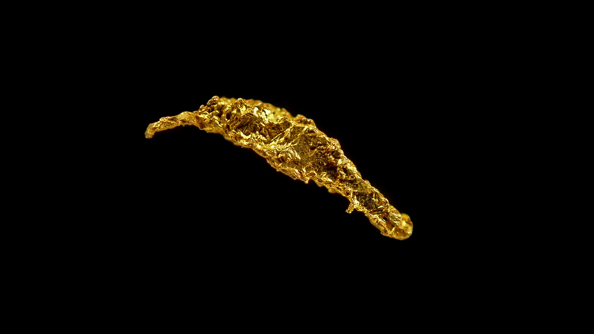 Zlato, Zlaté hory, 2015, rozměr 2,4 x 0,5 mm