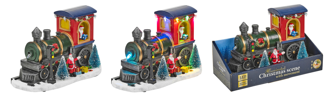 Vánoční Express vlak s dárky