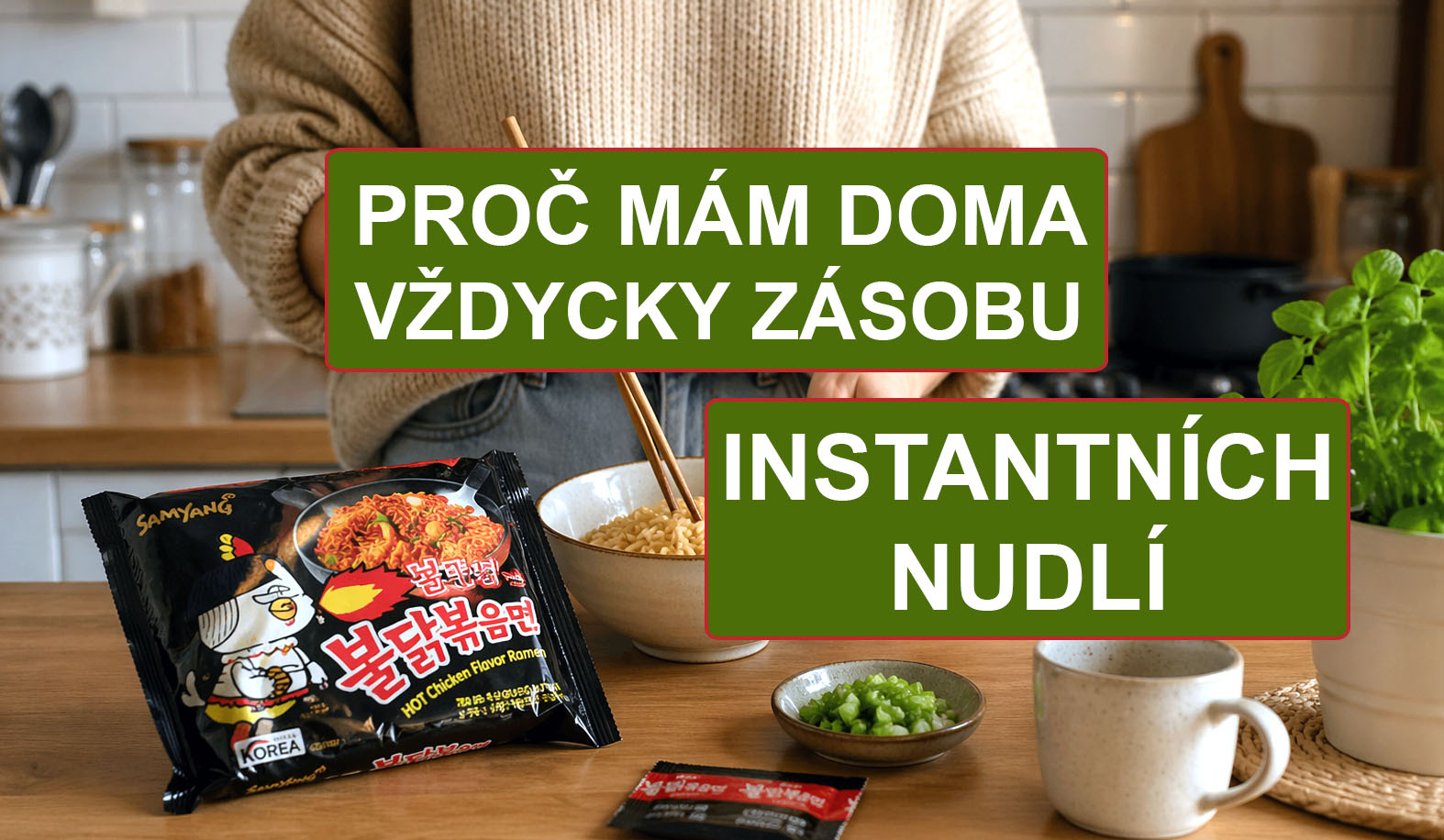 Instantní nudle na doma