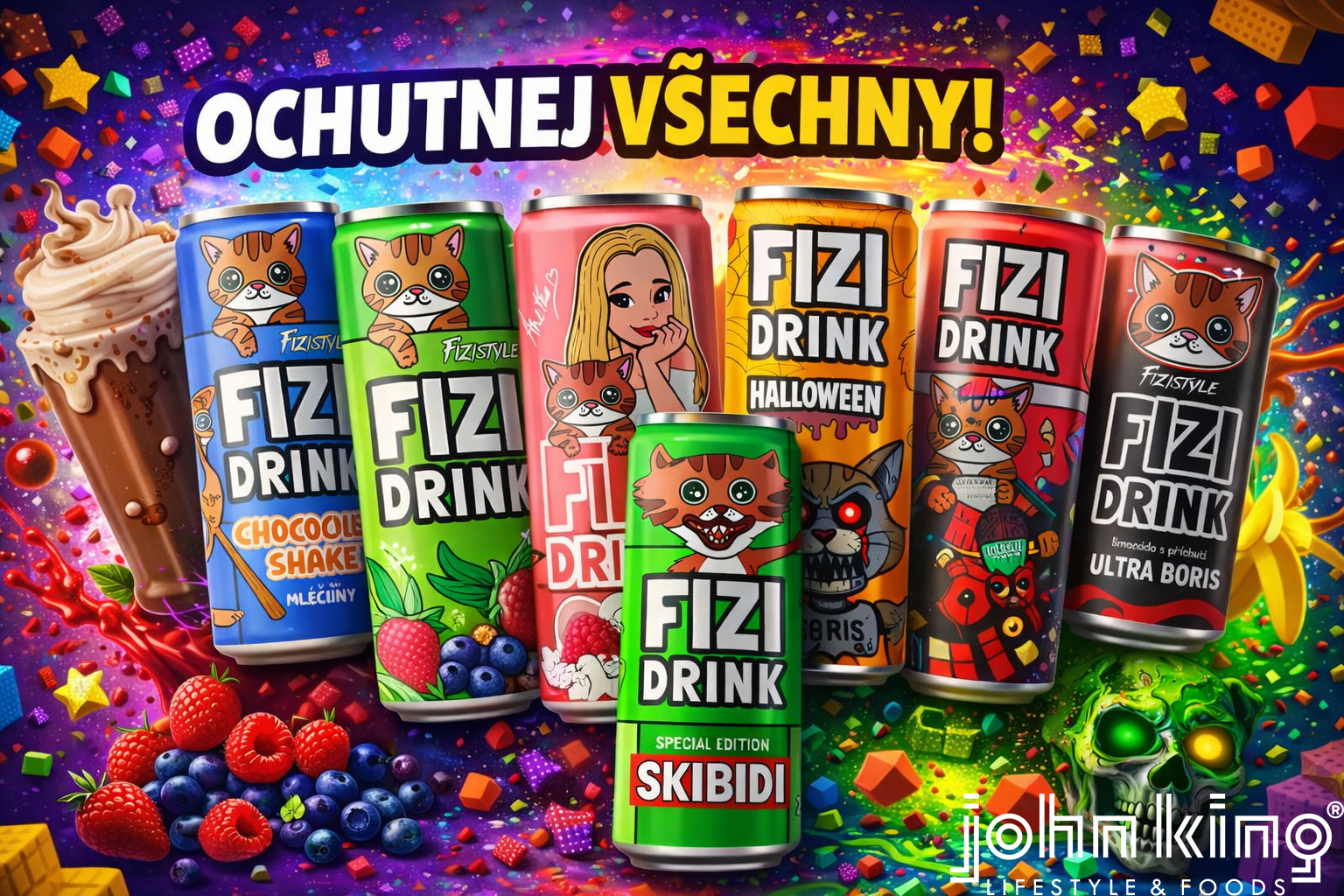 FIZI online nápoje příchutě