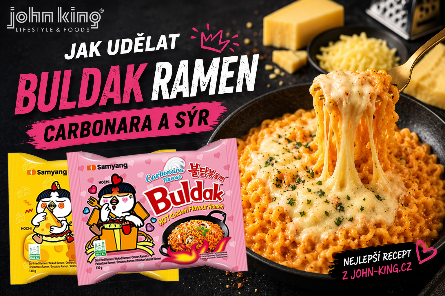 Buldak Carbonara a Buldak S&yacute;r recepty - video