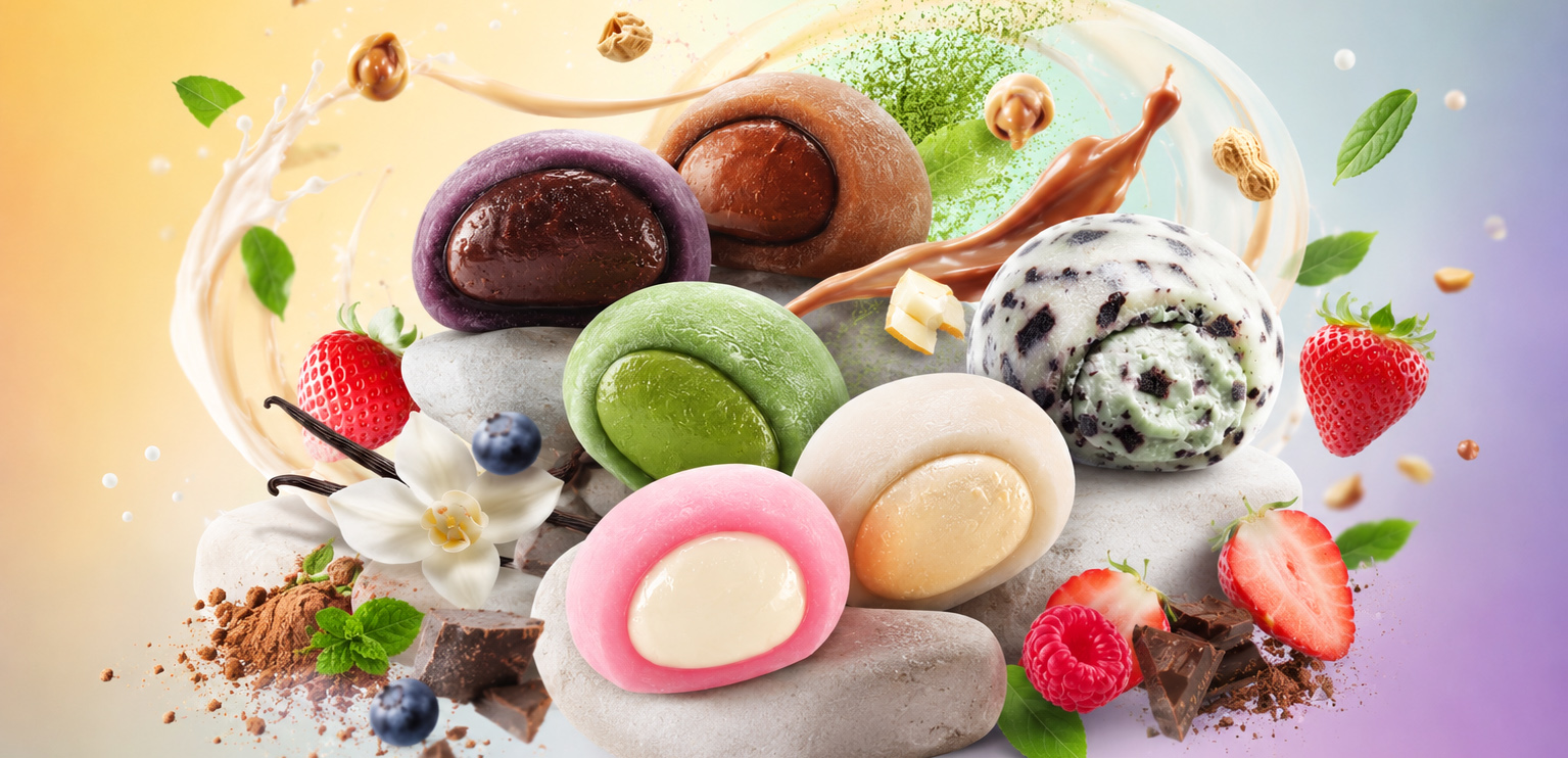 Mochi př&iacute;chutě - čl&aacute;nek
