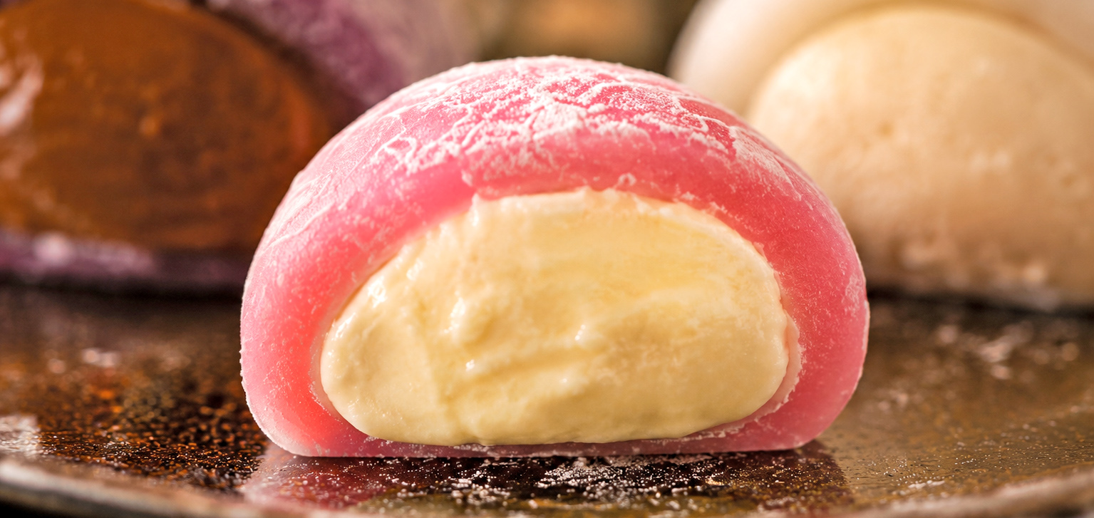 Mochi Jahoda a kr&eacute;m