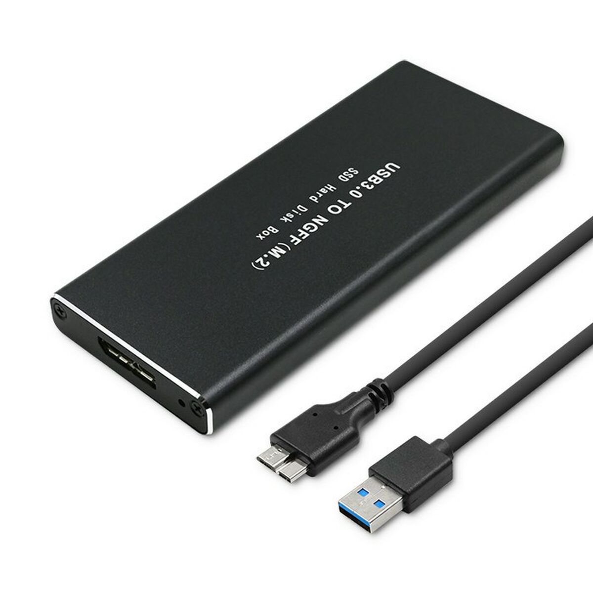Qoltec 51854 Kryt pre pevný disk M.2 SATA SSD NGFF | USB 3.0