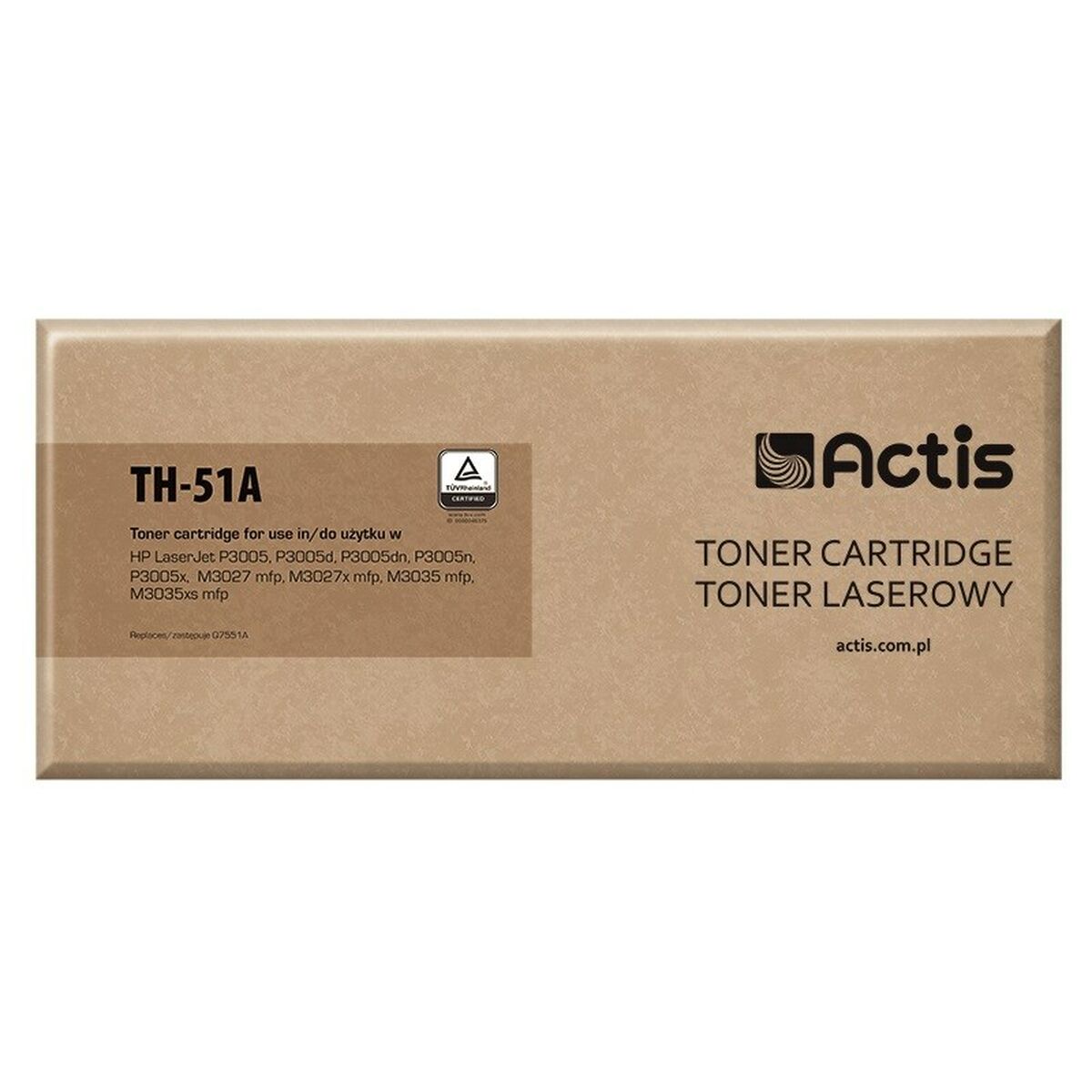 ACTIS Toner Actis TH-51A (náhrada za HP 51A Q7551A; štandardný; 6500 strán; čierny)