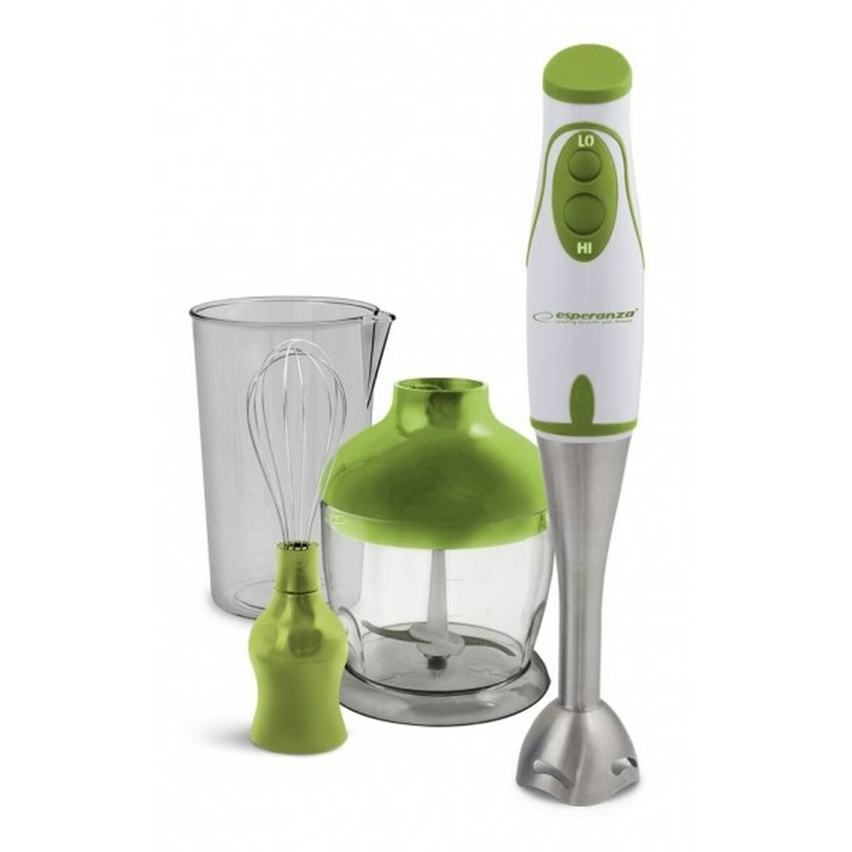 Mixér Esperanza EKM003G 0,75 l Ponorný mixér Zelený Biely 450 W