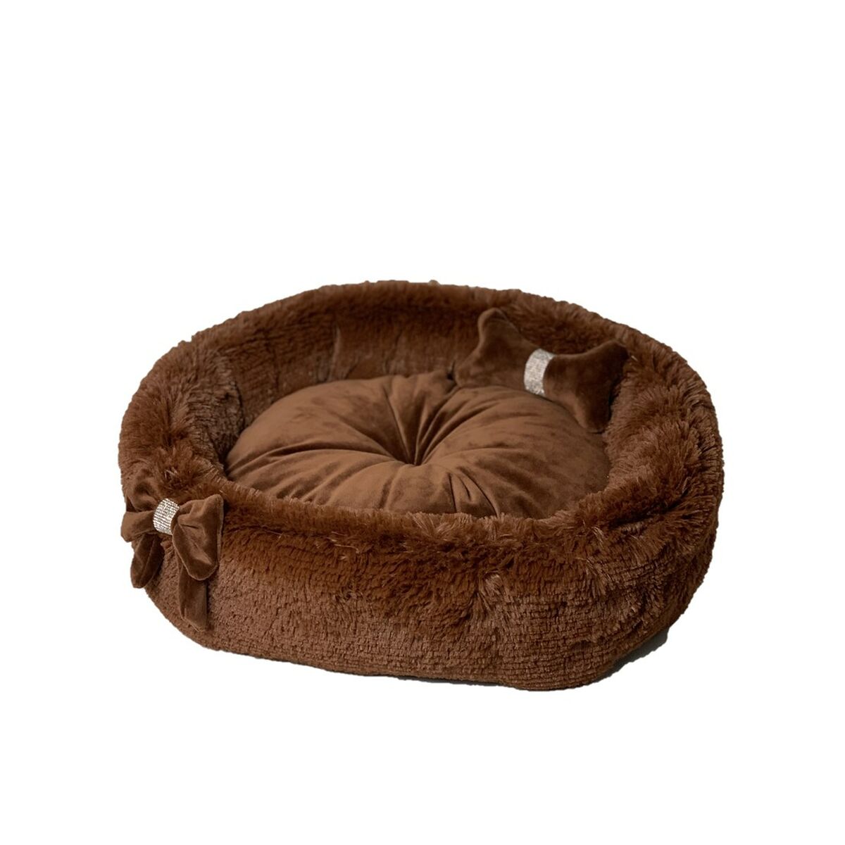 Go Gift GO GIFT Cocard čokoládová XL - pelech pre domáce zvieratá - 65 x 60 x 18 cm