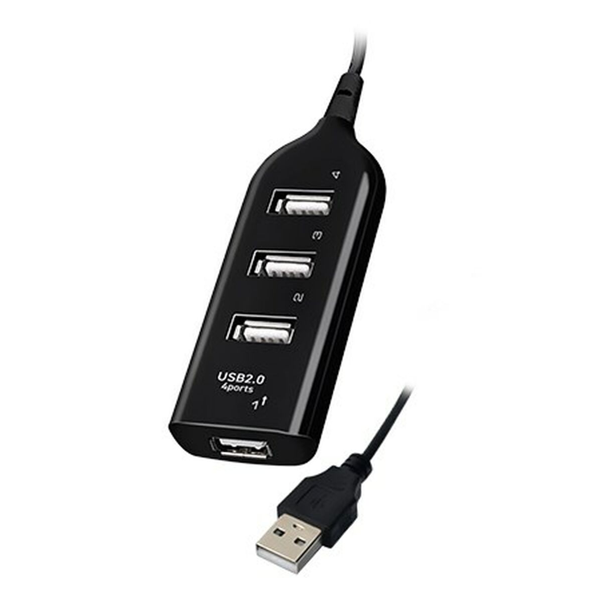 VAKOSS Vakoss TC-234UX rozbočovač USB 2.0 čierny