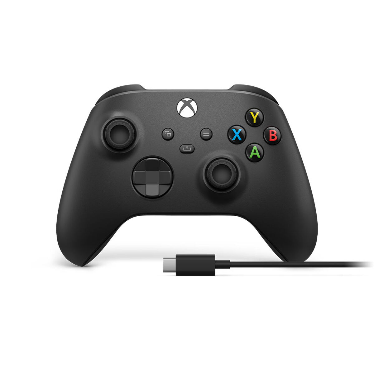 Bezdrôtový ovládač Microsoft Xbox + kábel USB-C Čierny gamepad Analógový/digitálny PC Xbox One Xbox