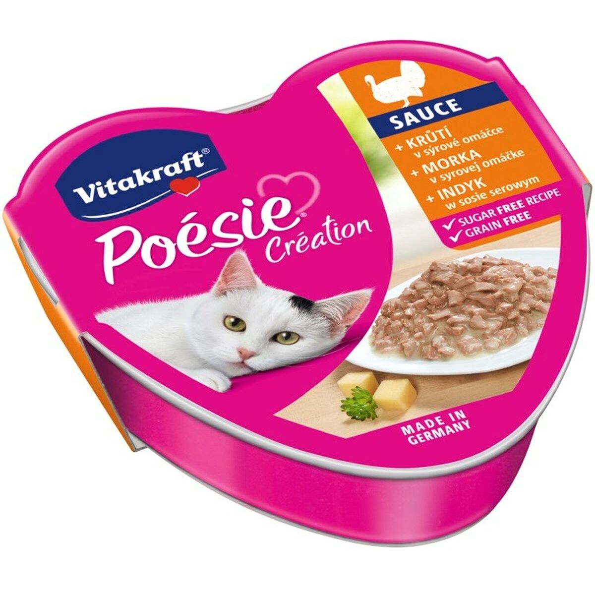 Vitakraft VITAKRAFT POESIE CREATION SOS morčacie/syrové - mokré krmivo pre mačky - 85 g