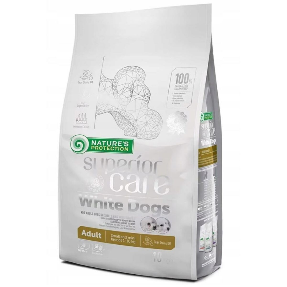 NATURE'S PROTECTION NATURE&#039;S PROTECTION Superior Care White Dogs Grain Free Adult Small Lamb - suché krmivo pre psov - 1