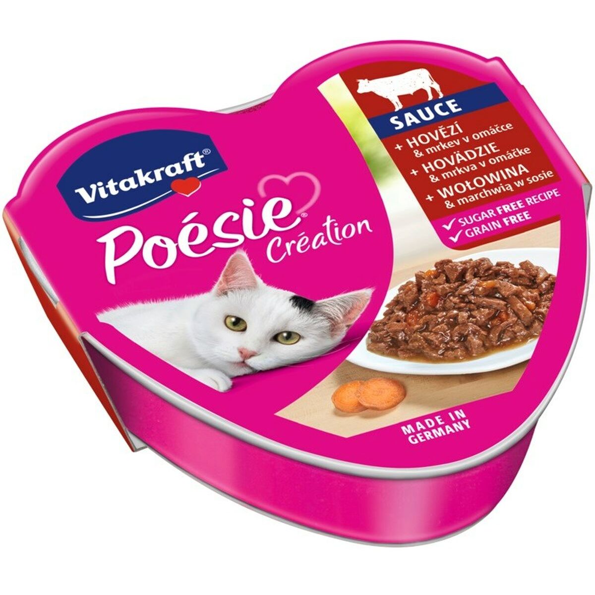Vitakraft VITAKRAFT POESIE CREATION SOS hovädzie/mrkvové - mokré krmivo pre mačky - 85 g