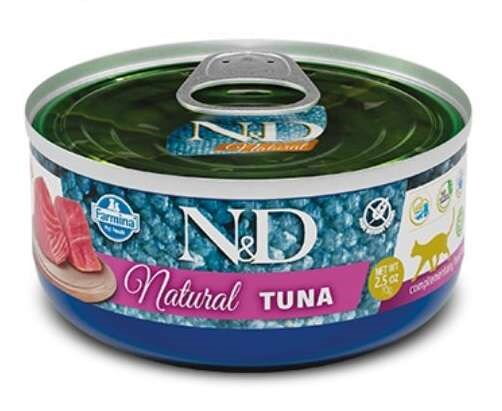 Farmina FARMINA N&amp;D Cat Natural Tuna - mokré krmivo pre mačky - 70 g