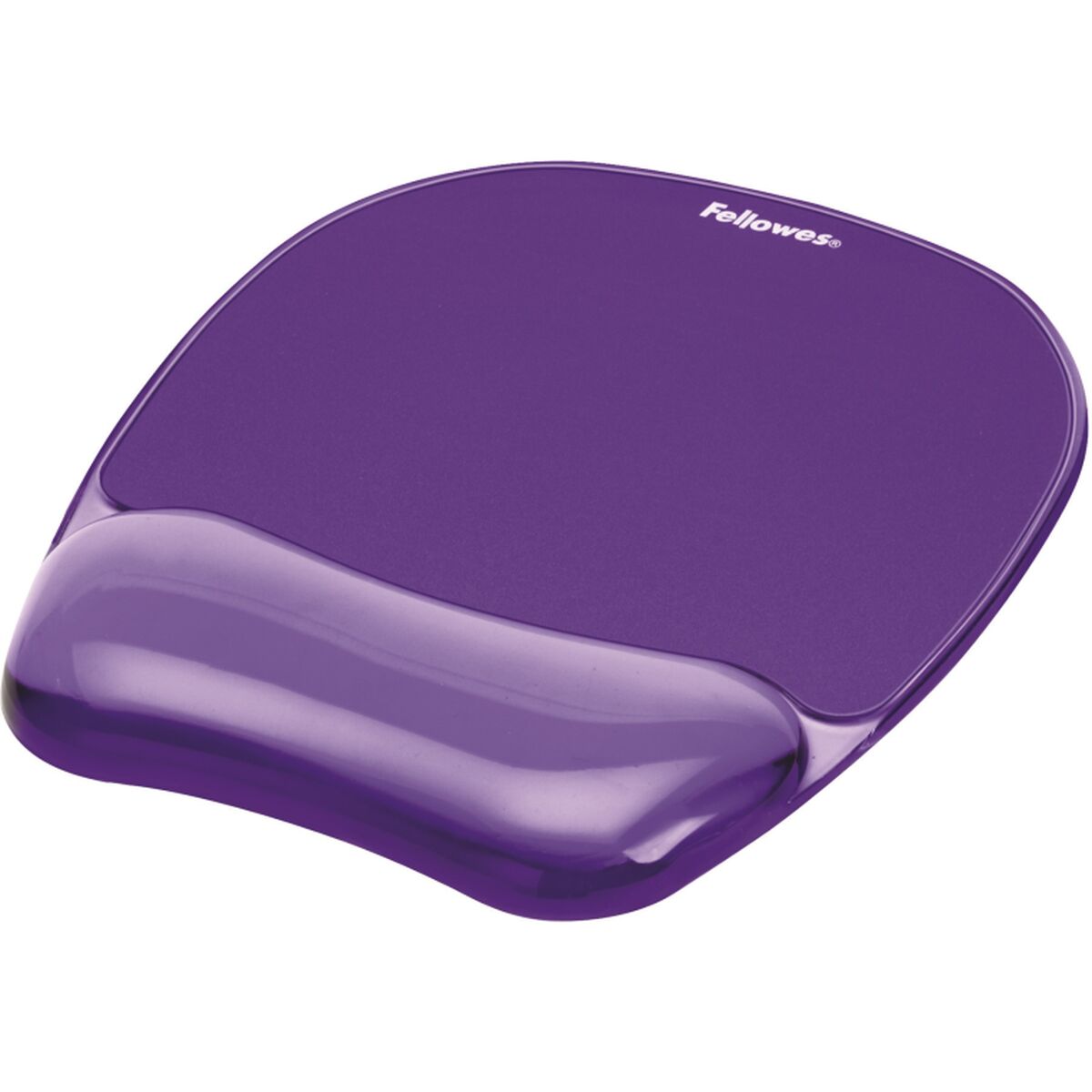 FELLOWES Gélová podložka pod myš a zápästie Fellowes CRYSTAL fialová