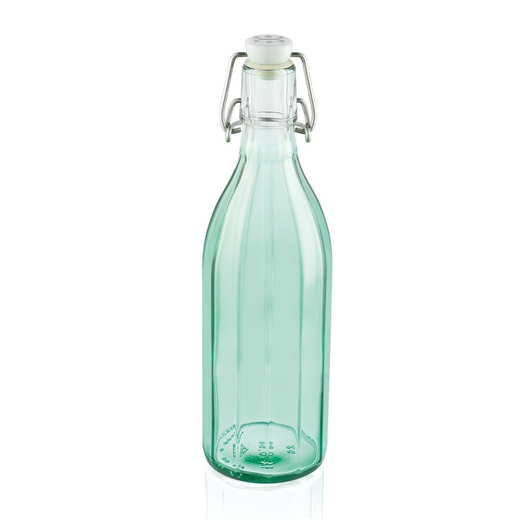 Leifheit 36322 sklenená fazetová fľaša 0,5L priehľadná/zelená