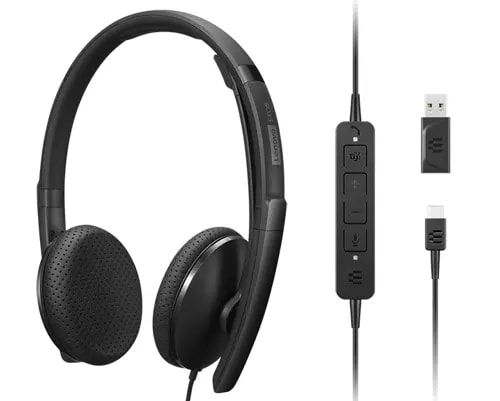 Slúchadlá/headset Lenovo 4XD1M45626 Káblové S hlavovým mostom USB Type-C Čierna