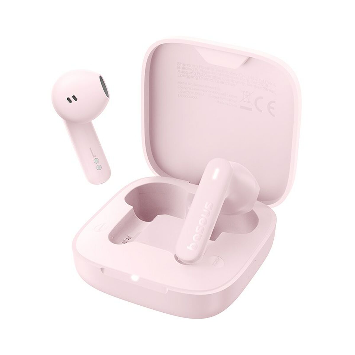 Baseus Bowie E16 Headset True Wireless slúchadlá do uší, hovory/hudba, USB-C, Bluetooth, ružová