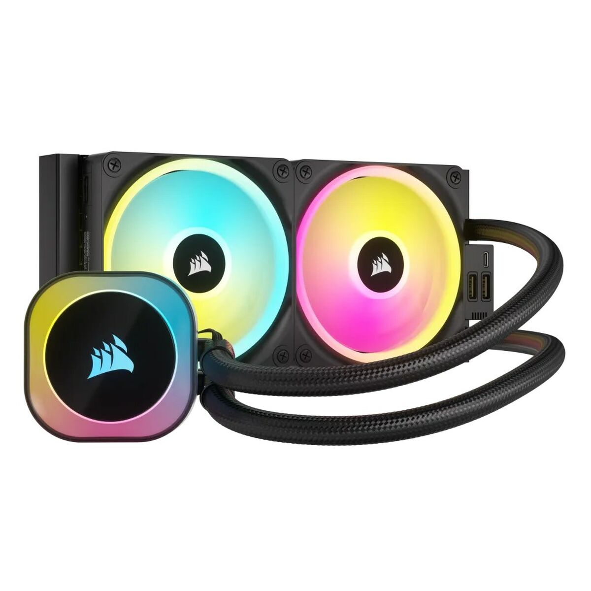 Corsair H100I procesor, sada kvapalinového chladenia 12 cm, čierna