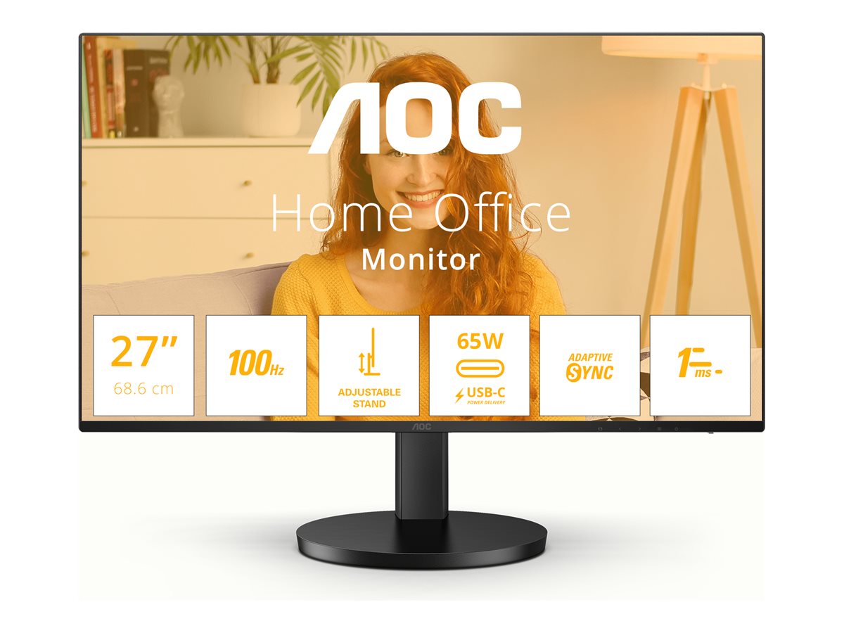 EUR Počítačový monitor AOC B3 Q27B3CF2 68,6 cm (27&quot;) 2560 x 1440 pixelov Quad HD Čierna