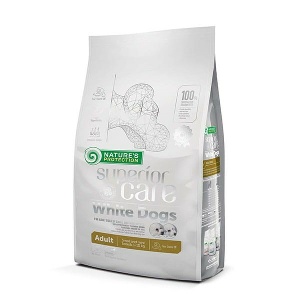 NATURE'S PROTECTION NATURE&#039;S PROTECTION Superior Care White Dogs Grain Free Adult Small Lamb - suché krmivo pre psov - 1