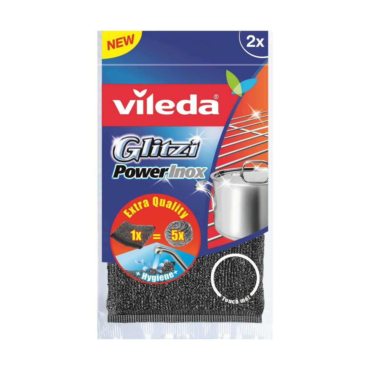 VILEDA Hubka Vileda Glitzi Power Inox 2 ks