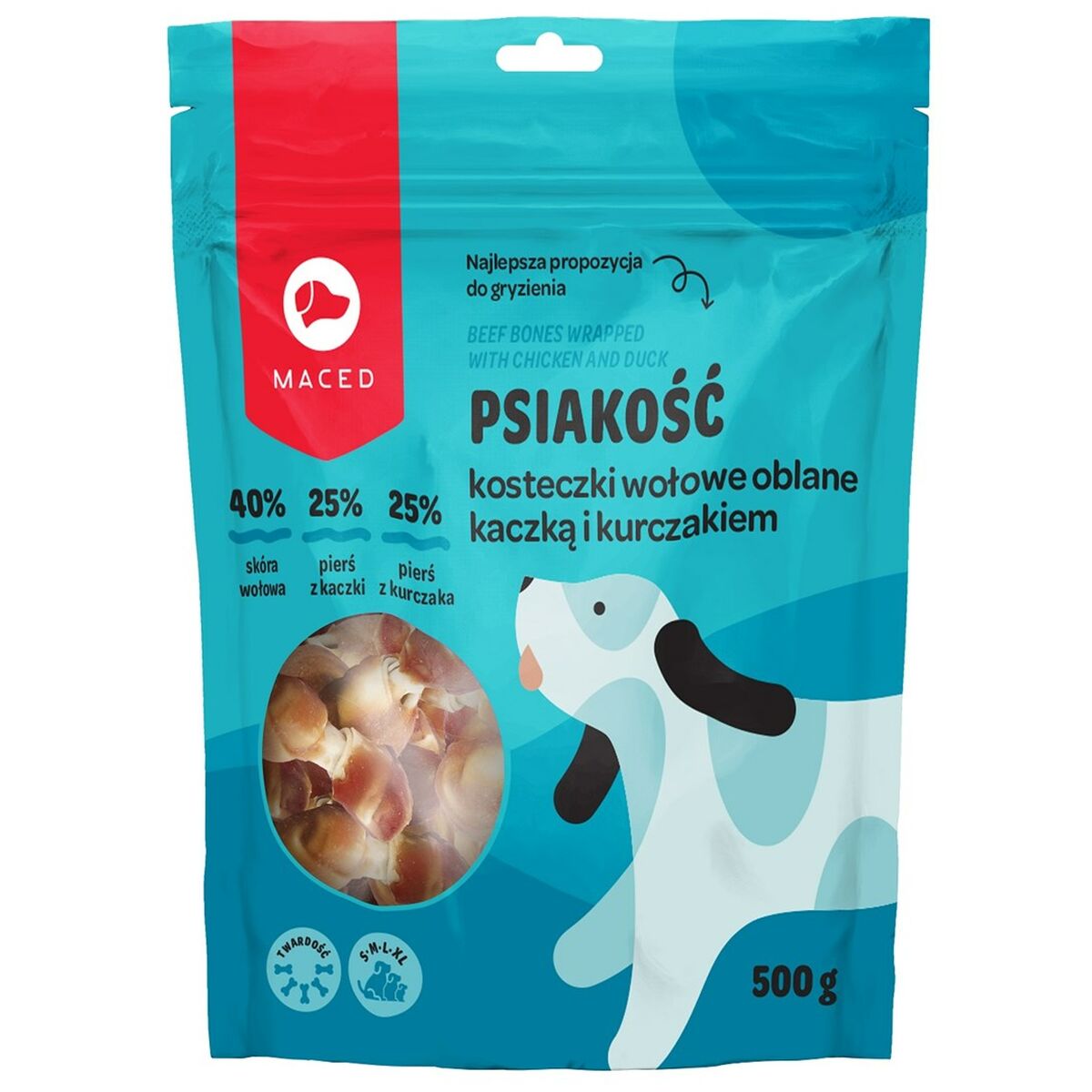 MACED Hovädzie kosti obalené kuracím a kačacím mäsom - 500 g