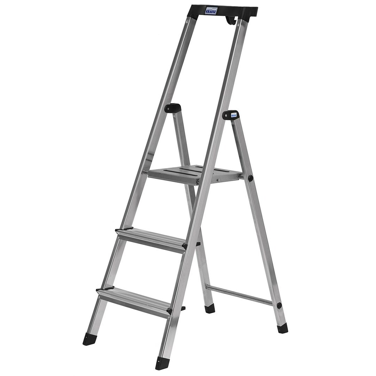 Krause Safety skladací rebrík strieborný