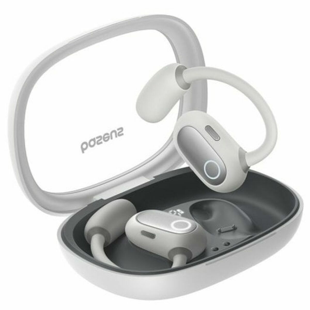 Baseus Eli Fit otvorené slúchadlá s mikrofónom, bezdrôtové pripojenie/hudba, USB typu C, Bluetooth,