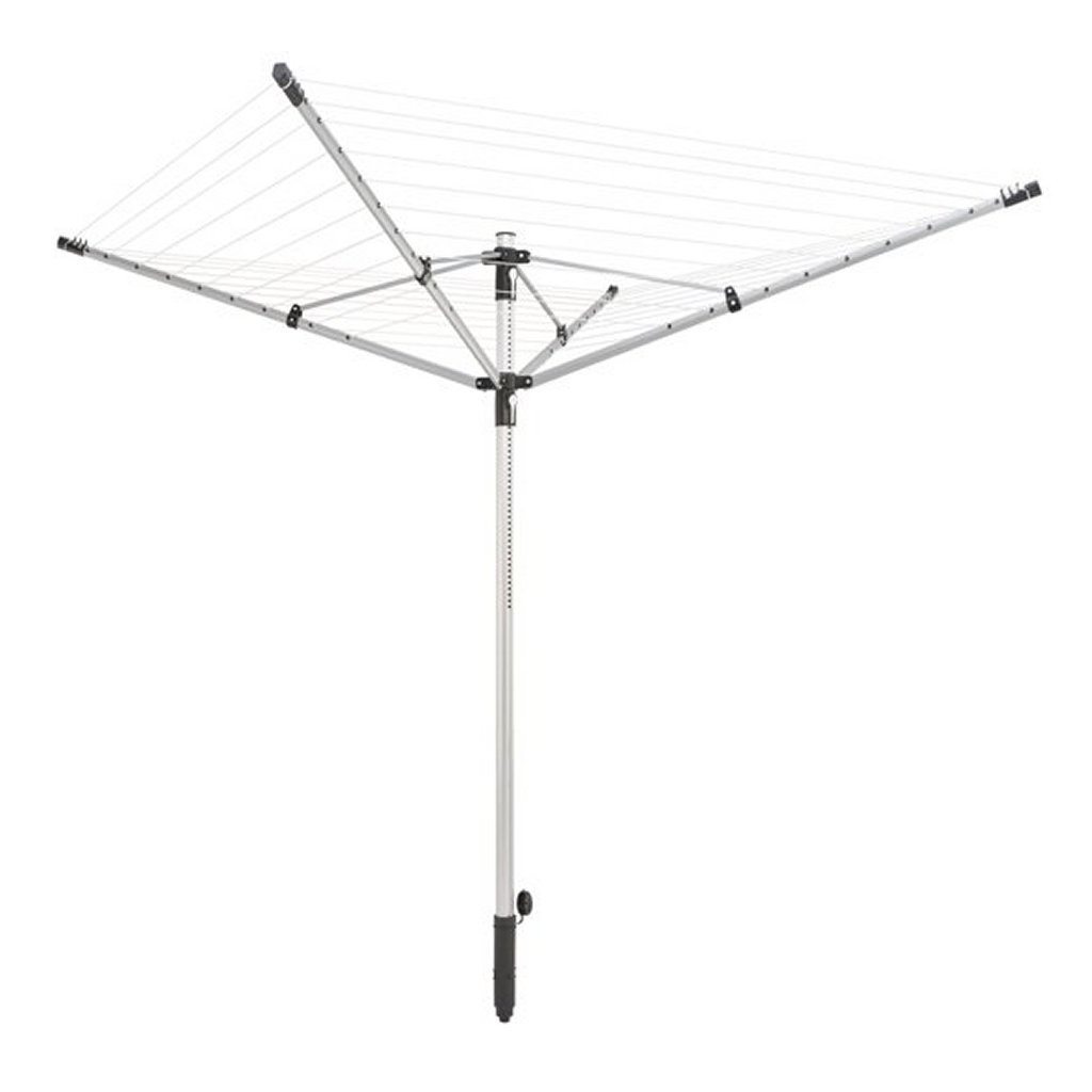 Leifheit 85360 Linopush 500 rotačný sušiak strieborná/čierna/kov 135-180 cm