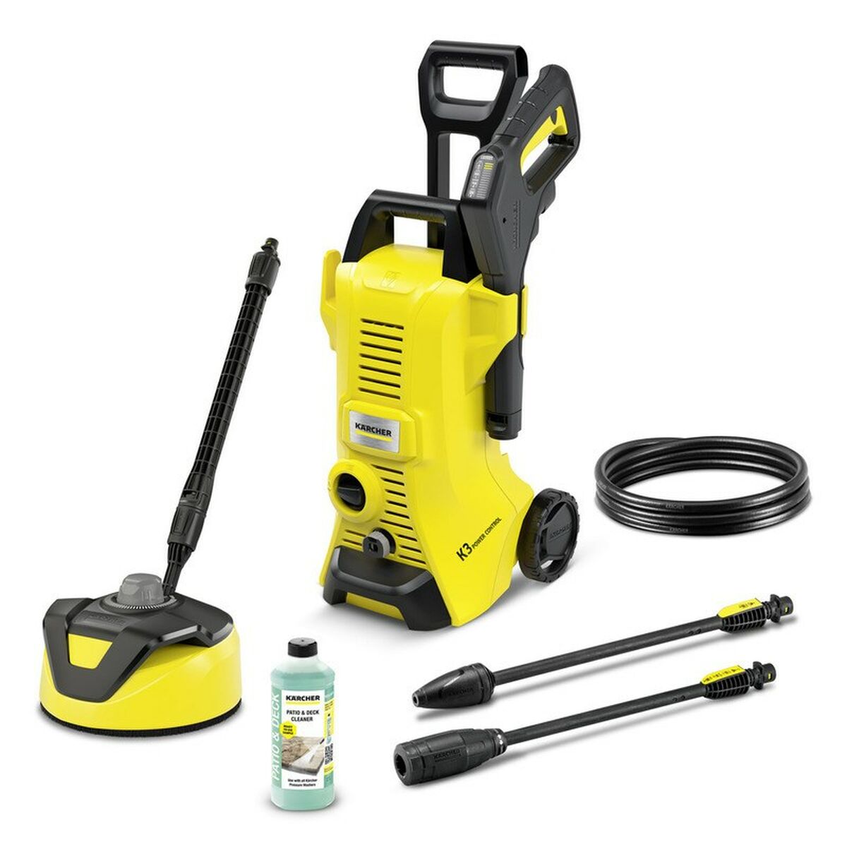 KARCHER Kärcher K 3 Power Control Home T 5 vysokotlakový čistič, elektrický, 380 l/h, 1600 W, čierna, žltá