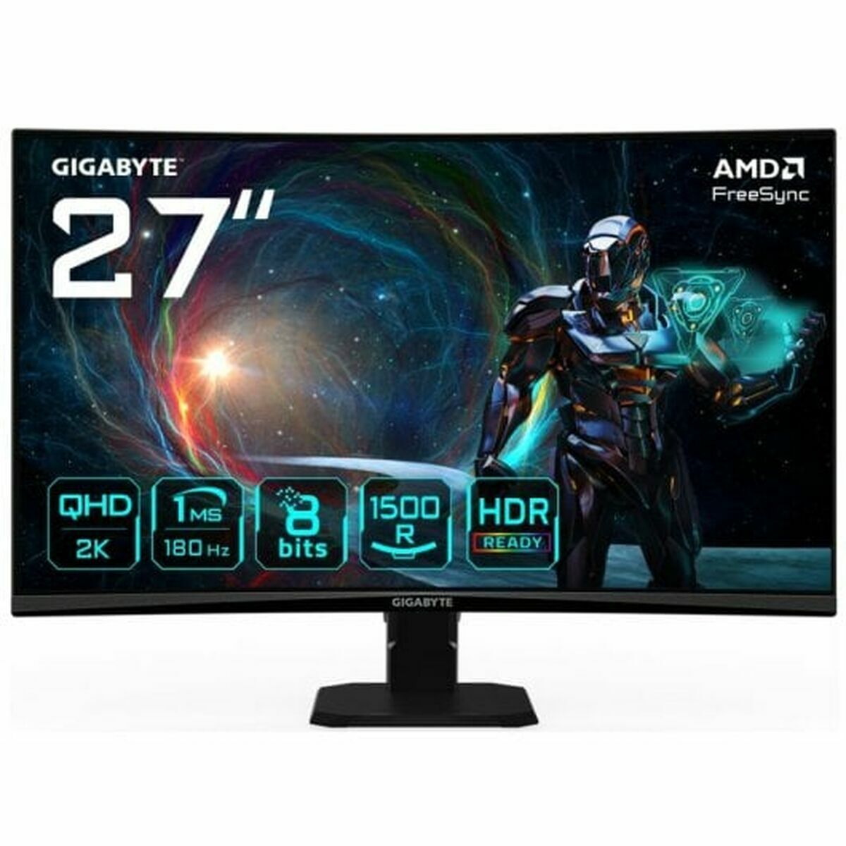Gigabyte GS27QCA LED 27&#039; 2560 x 1440 px Quad HD 180 Hz monitor čierny