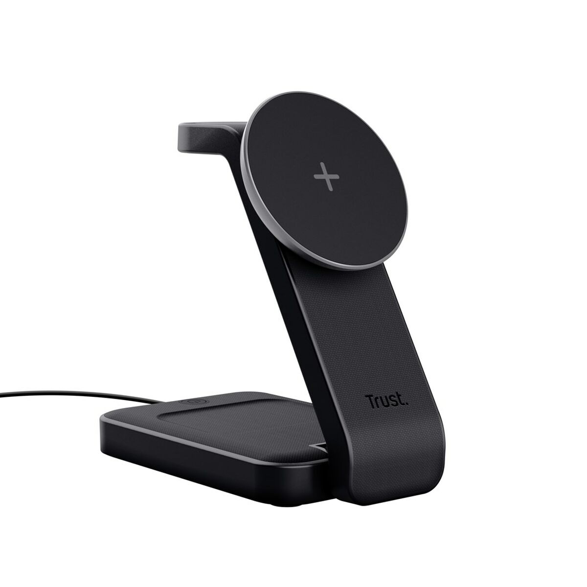 Trust Viro slúchadlá headset smartfón inteligentné hodinky čierna USB bezdrôtové nabíjanie