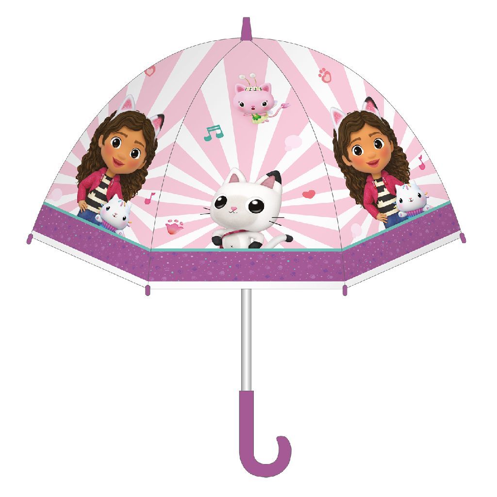 Gabby's Dollhouse Gabbys Domček pre bábiky detský dáždnik 69 cm fialový