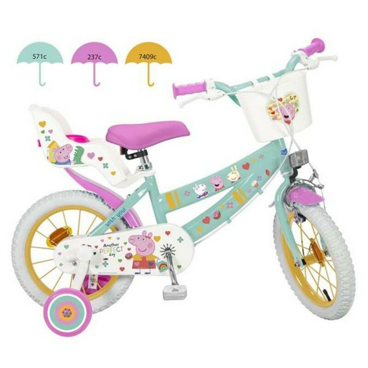 TOIMSA TOI1698 16 Detský bicykel Prasiatko Peppa