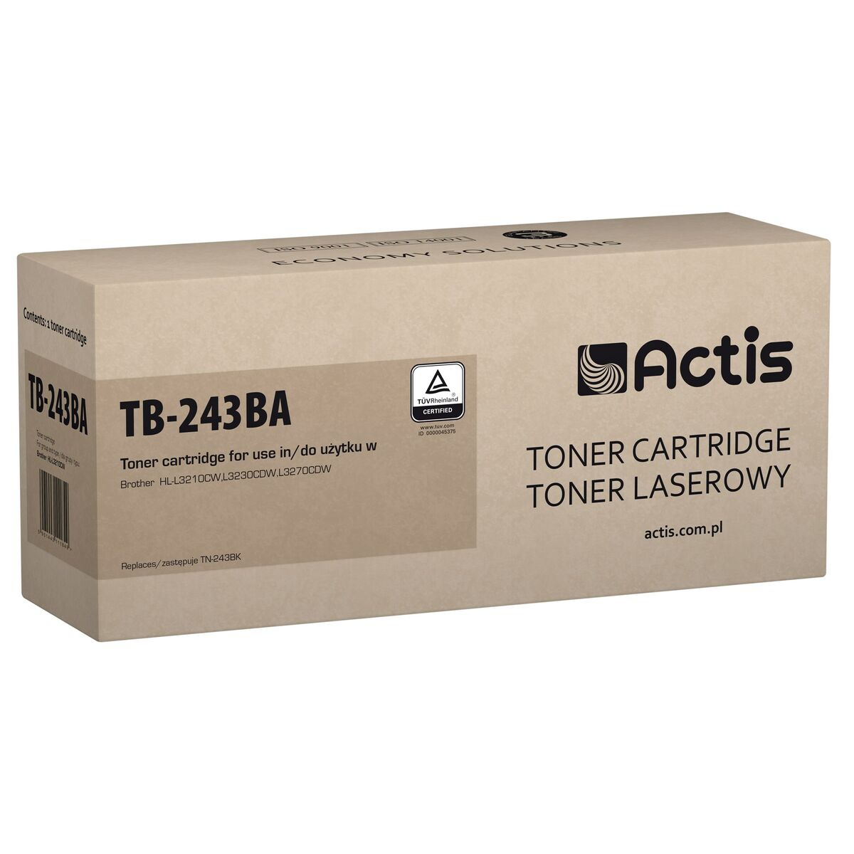 ACTIS Toner Actis TB-243BA (náhrada za Brother TN-243BK; štandardný; 1000 strán; čierny)