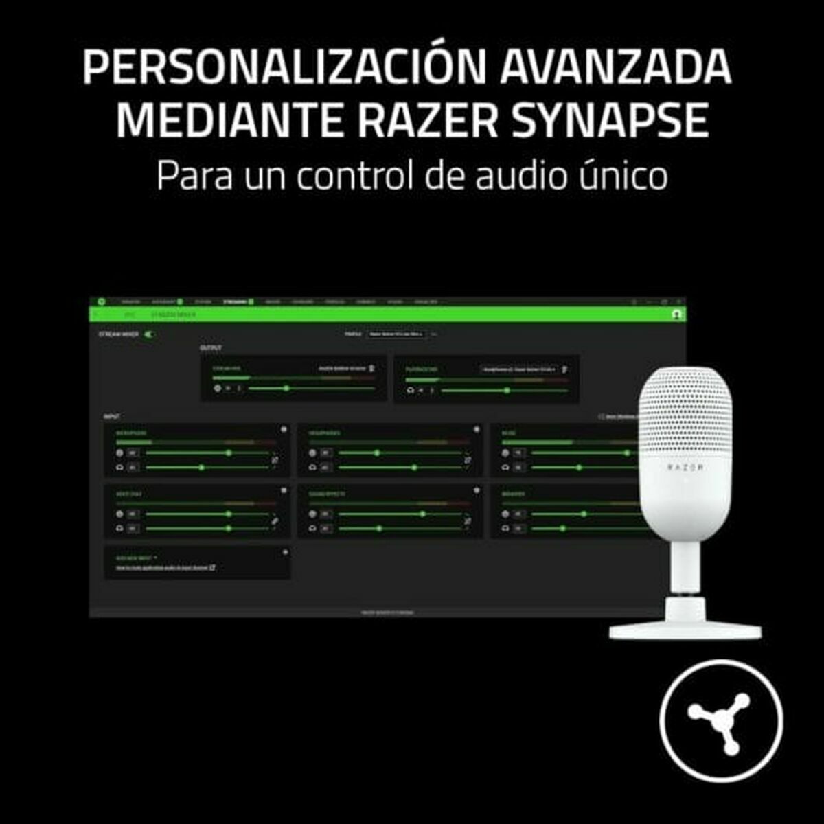 RAZER Mikrofón Razer RZ19-05050300-R3M1 Biely stolový mikrofón