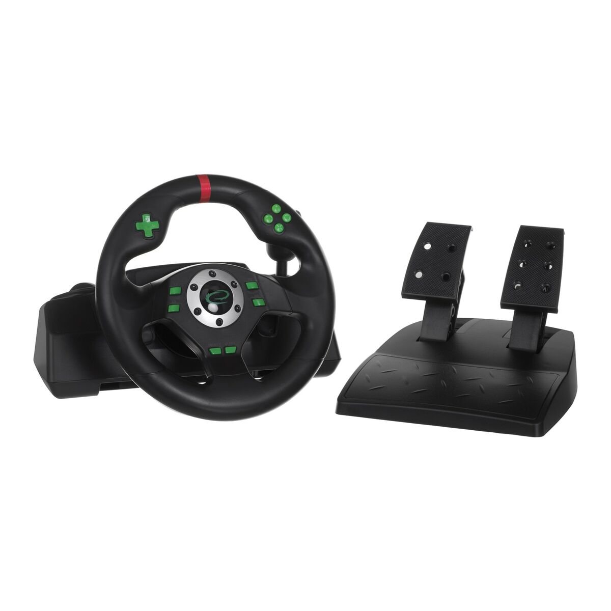 Herný ovládač Esperanza EGW101, volant na Playstation, Playstation 3, digitálny, USB, čierna, zelená