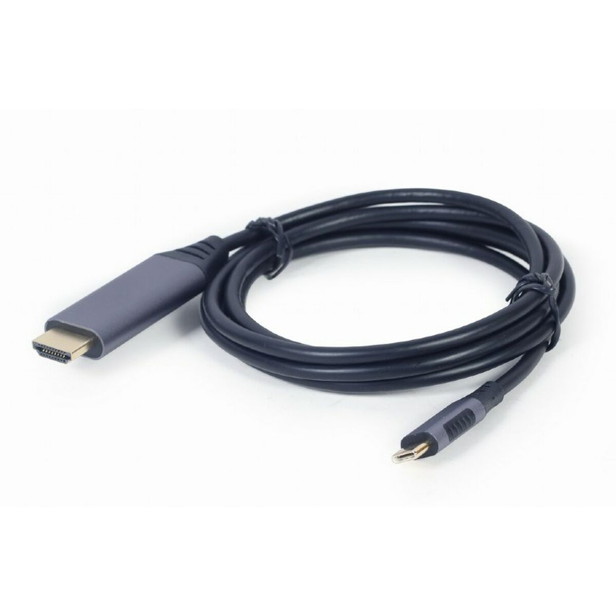 GEMBIRD Adaptér video kábla Gembird CC-USB3C-HDMI-01-6 1,8 m USB Type-C HDMI Type A (štandard) Čierna Sivá