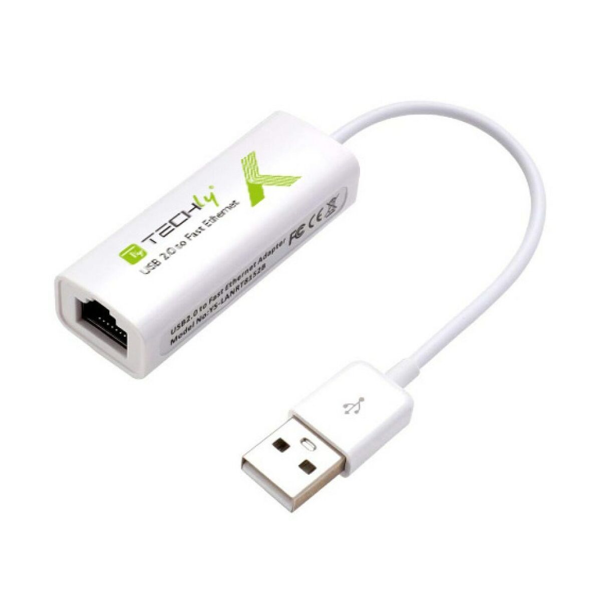 TECHly Prevodník Techly USB 2.0 na Fast Ethernet 10/100 Mbps