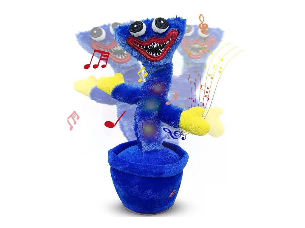 Zaparkorun Plyšový tančící a mluvící Huggy Wuggy - modrý
