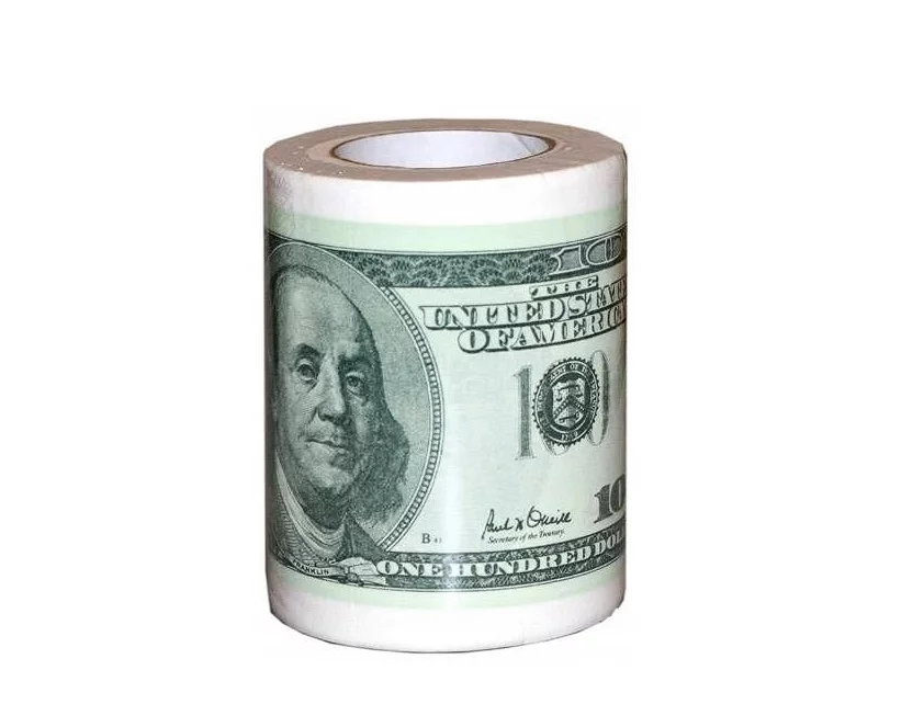 ONE DOLLAR Toaletní papír s motivem amerických dolarů