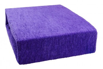 Prostěradlo froté 90x200 cm - tmavě fialové Prostěradlo froté 90x200 cm - tmavě fialové