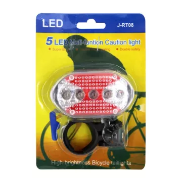 Hátsó biztonsági LED lámpa kerékpárra - XY-118 - piros